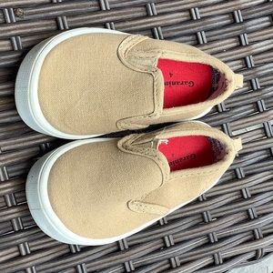 Baby toddler slip on summer tan like new shoes 4